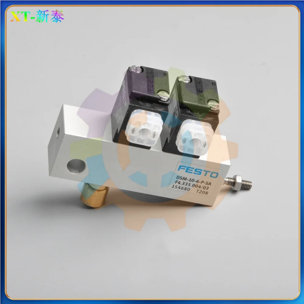 

1 шт., лучшее качество F4.335.004, воздушный цилиндр с электромагнитным клапаном DSM-10-4-P-SA для Heidelberg SM74 SM102 CD102, детали для печати Mahine