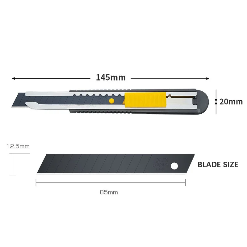 OLFA FWP-1 12.5mm Wallpaper Cutting Knife Medium Size Cutter Ultra Sharp Utility Knife Hand Crafted Cutting Tools