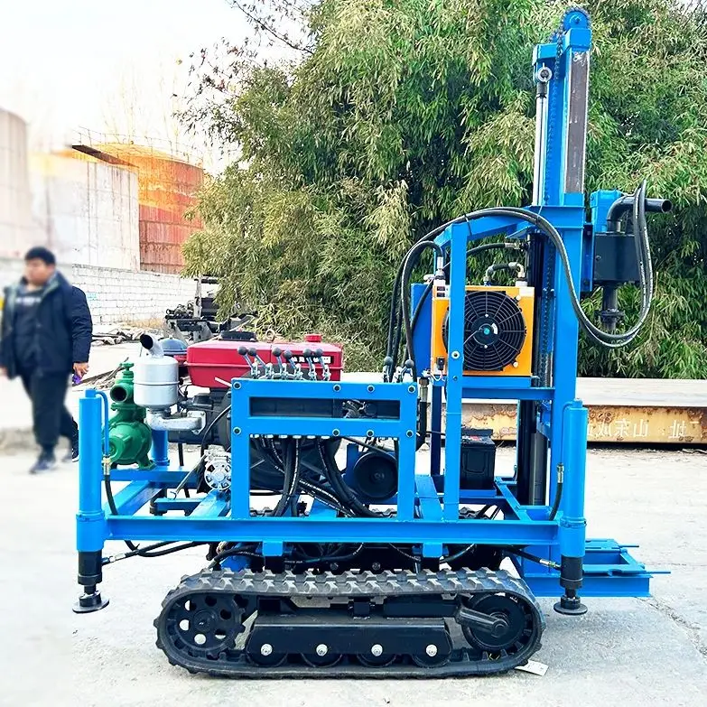 

Индивидуальная портативная дизельная гидравлическая буровая установка 100м 150м 180м на колесном или гусеничном ходу, высокоточная, высокоэффективная