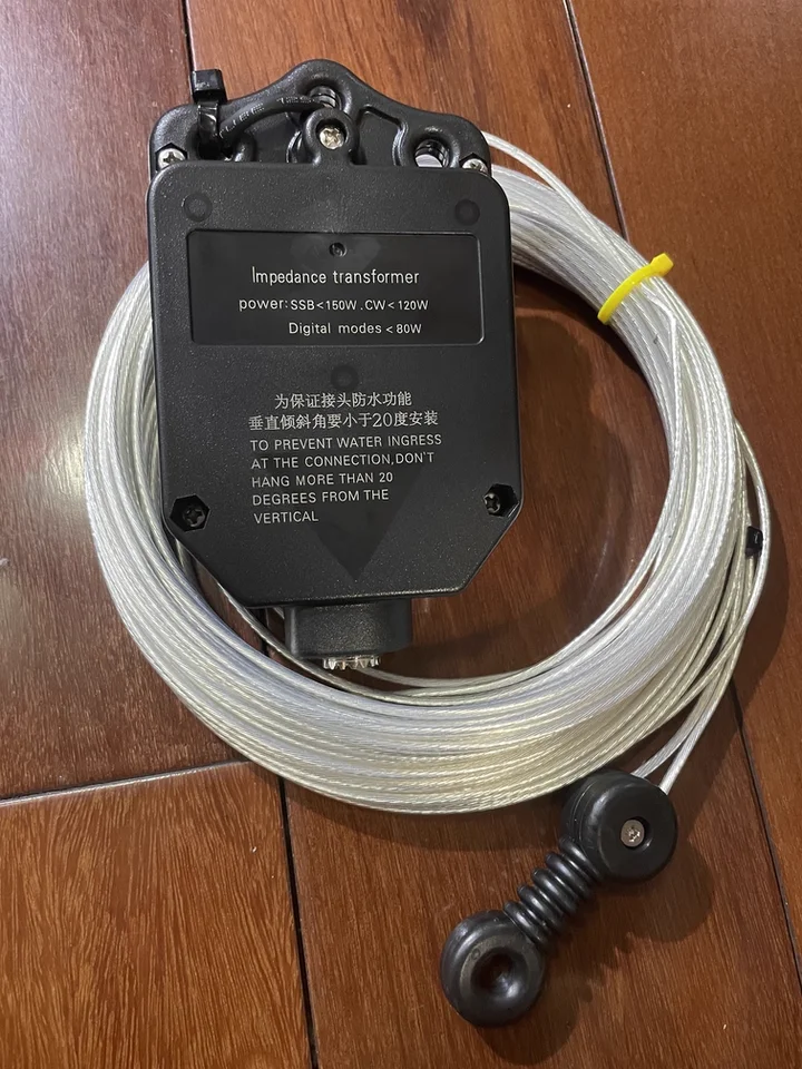 JYR4010 End-Fed Antenna - 150W Multi-Band HF Wire for Tuner-Free Operation