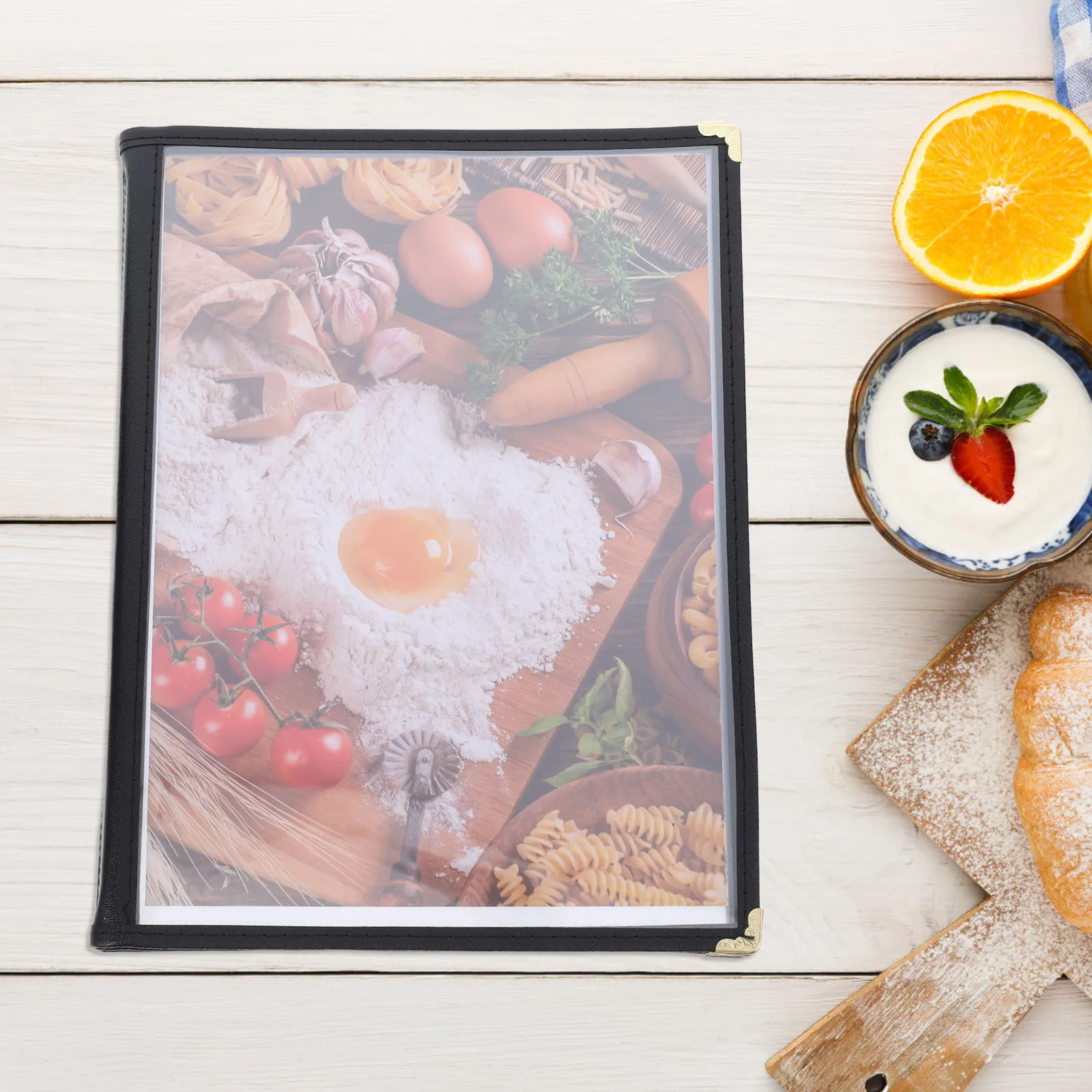 Tasche trasparenti per inserti per libri Ristorante Supporto per display in PVC resistente alle macchie per bar Hotel Cafe Protezione per banchetti Trasparente