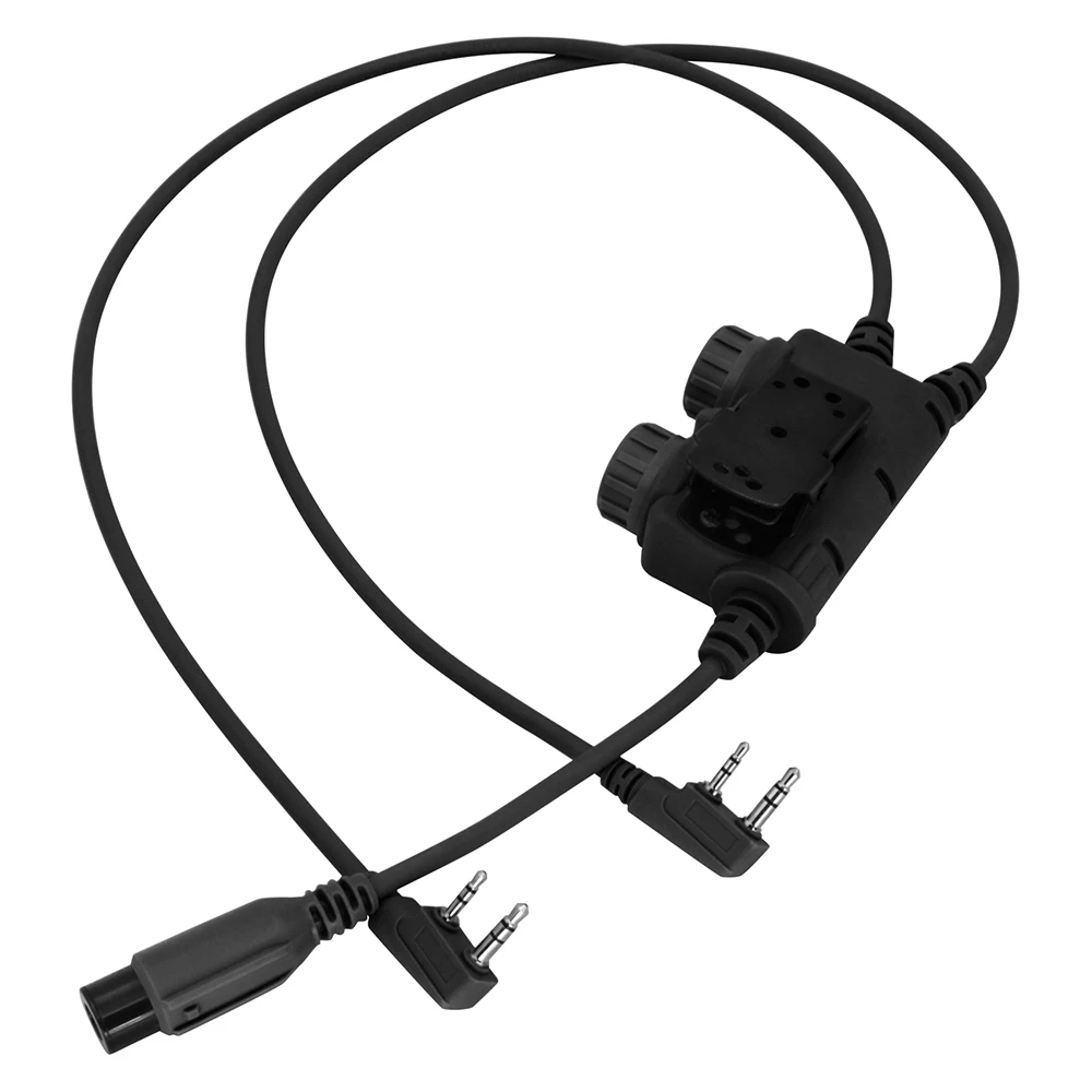 TAC-SKY Dual-channel Communication RAC PTT K 2-pin Connector U94 PTT Suitable for Baofeng UV5R
