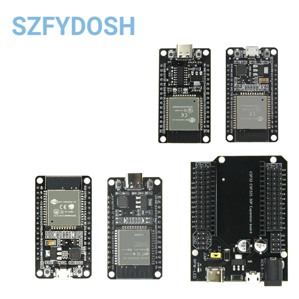 1PCS ESP32 Development Board WiFi+Bluetooth Ultra-Low Power Consumption Dual Core ESP-32S ESP32-WROOM-32D ESP32-WROOM-32U ESP 32