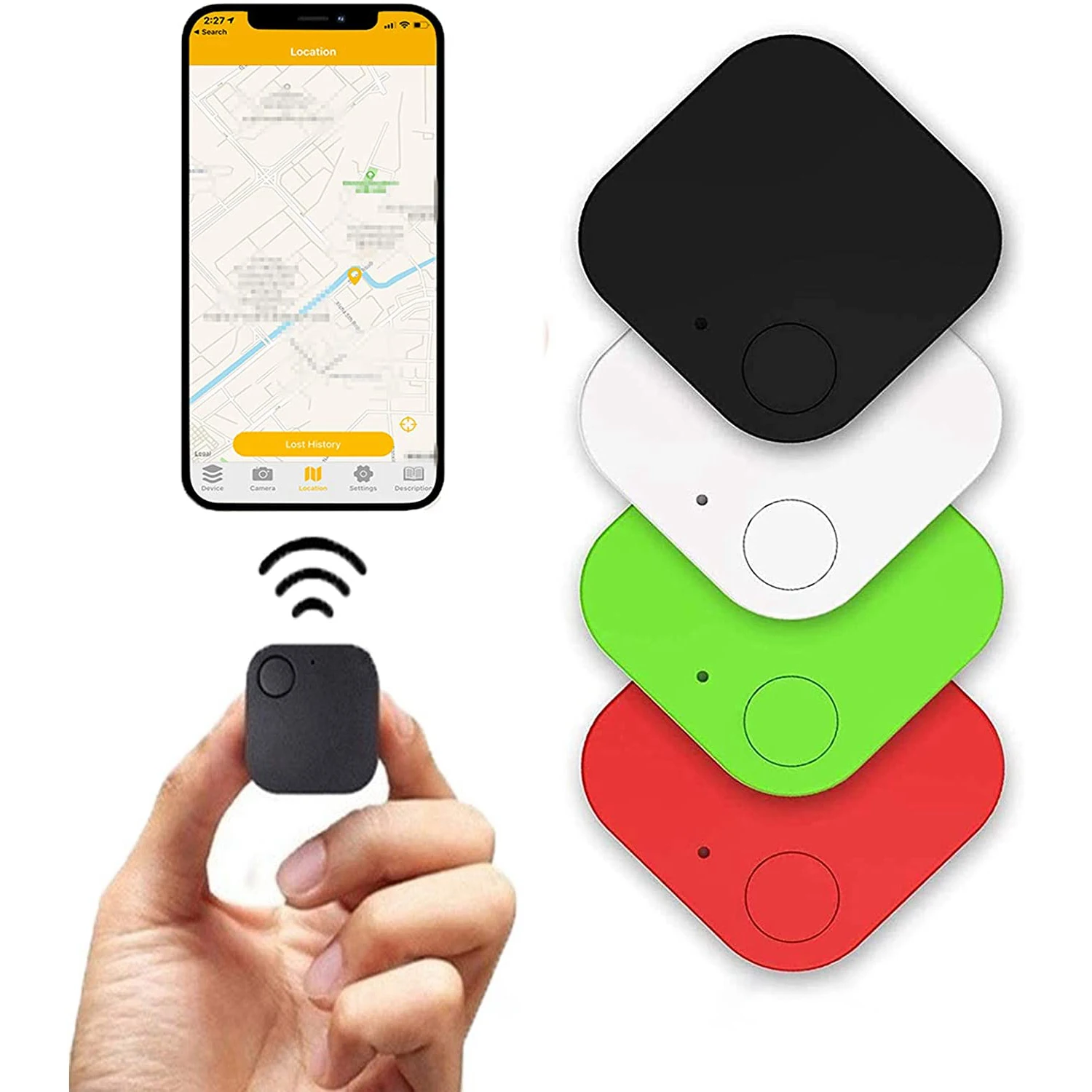 Mini Portable Tracking Electronic Pet Dog Key Finder Pet Cat Tracker Location Smart Pet Wallet items Tracker Anti-lost Alarm