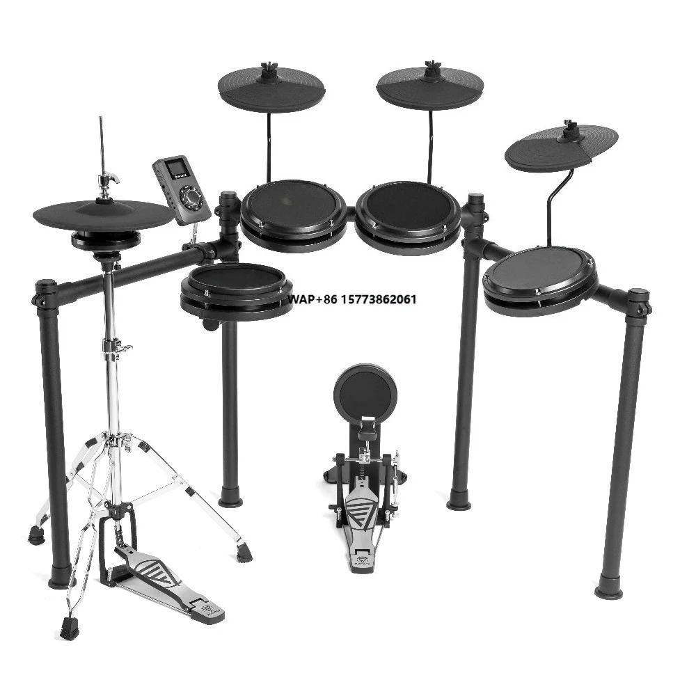 Music Professional Electric Drum Set Explorer Max Series with Independent HHat Stands Metal Electronic Drum Kits