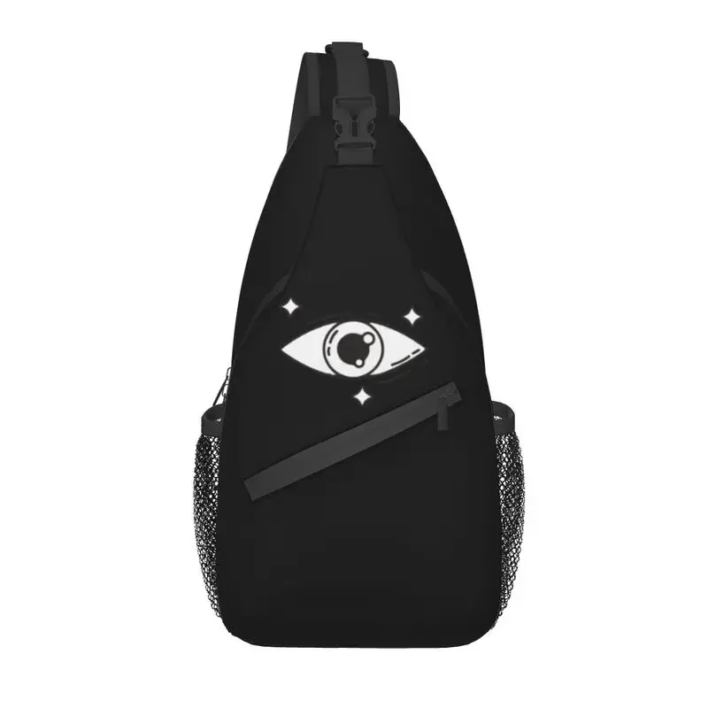 Fashion Eyes Of The Future Sling Bag for Travel Hiking Men Evil Eye Mystic Spiritual Crossbody Chest Backpack Shoulder Daypack