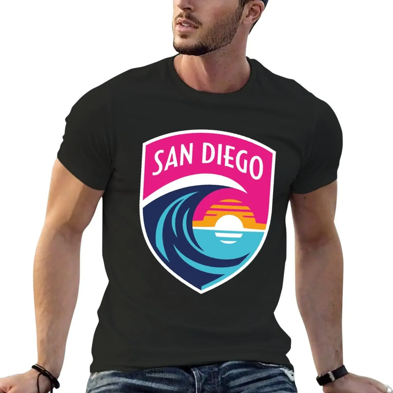 New San Diego Wave FC T-Shirt Tee shirt korean fashion summer top oversized t shirts heavy weight t shirts for men