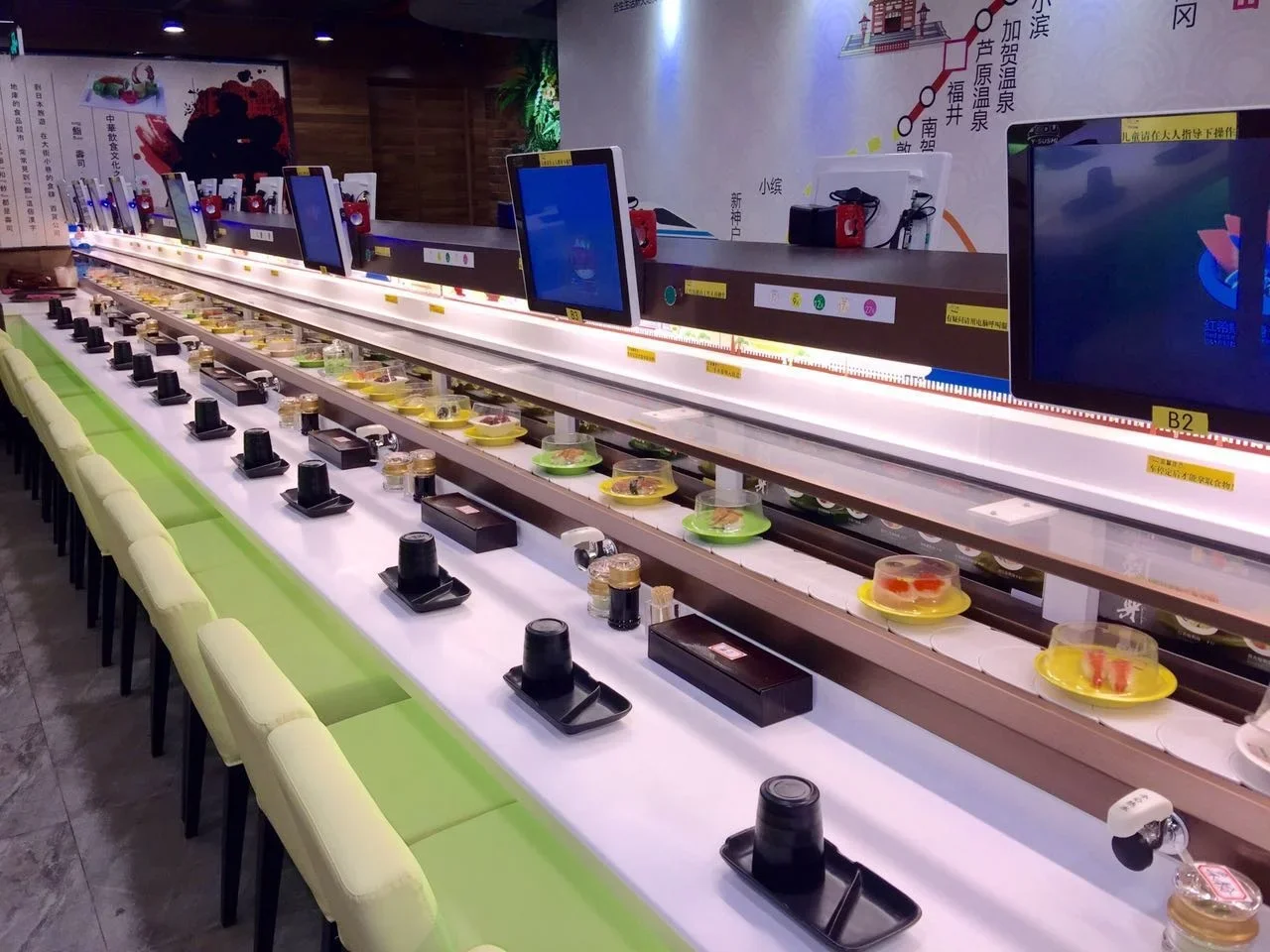 Sushi Running Machine Sushi Rotary Table Sushi Food Train