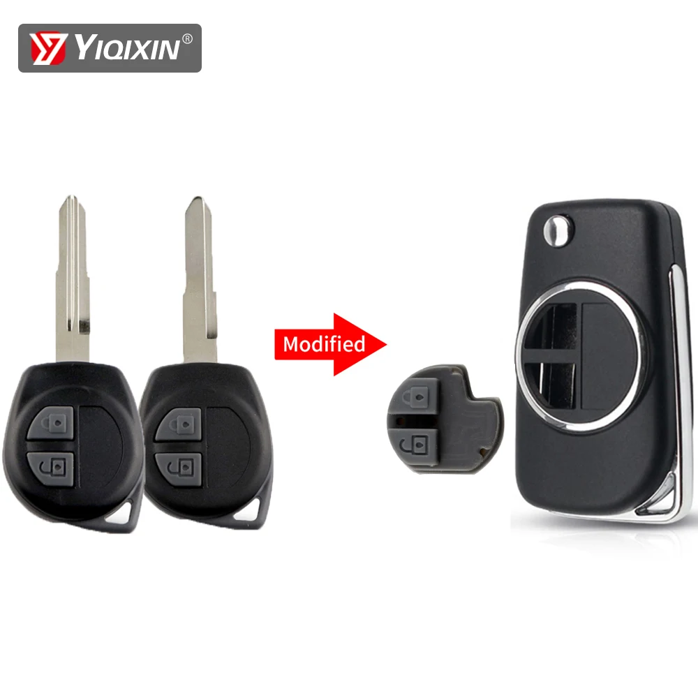 YIQIXIN Modified Flip Remote Car Key Cover Case For Suzuki Swift Grand Vitara Alto SX4 JIMNY Splash Liana HU133R/SZ11R Blade