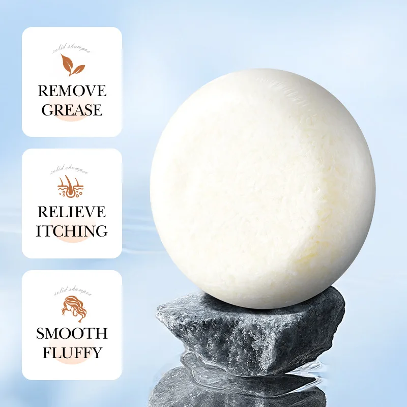 60g Coconut Shampoo Soap Deep Cleansing Hair Soap Lightening Original Strengthening Hair Roots Deep Cleansing Shampoos Hair Care