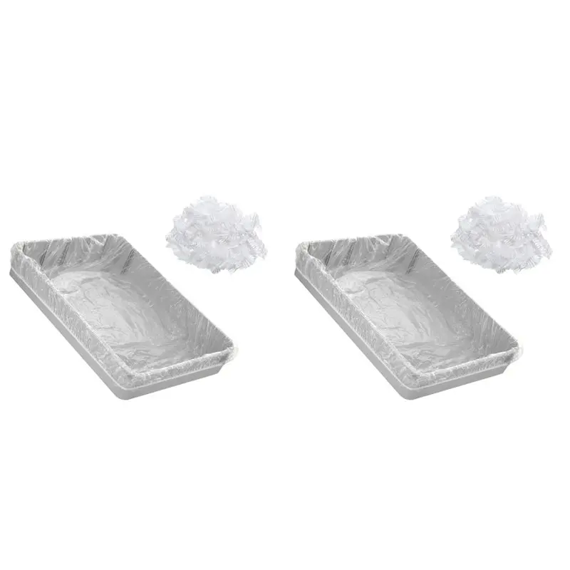 

A88E-100 шт. одноразовые вкладыши для клеток, прозрачная пластиковая сумка-вкладыш для клеток для кроликов, универсальная туалетная пленка для кролика, хомяка