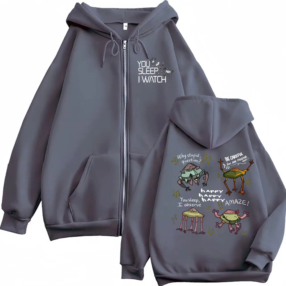 Project Hail Mary Rocky  Andy Weir Sci-Fi Fan Funny Amaze Zipper Hoodies Men Women Zip Up Sweatshirt Vintage Hoodie Coats Jacket