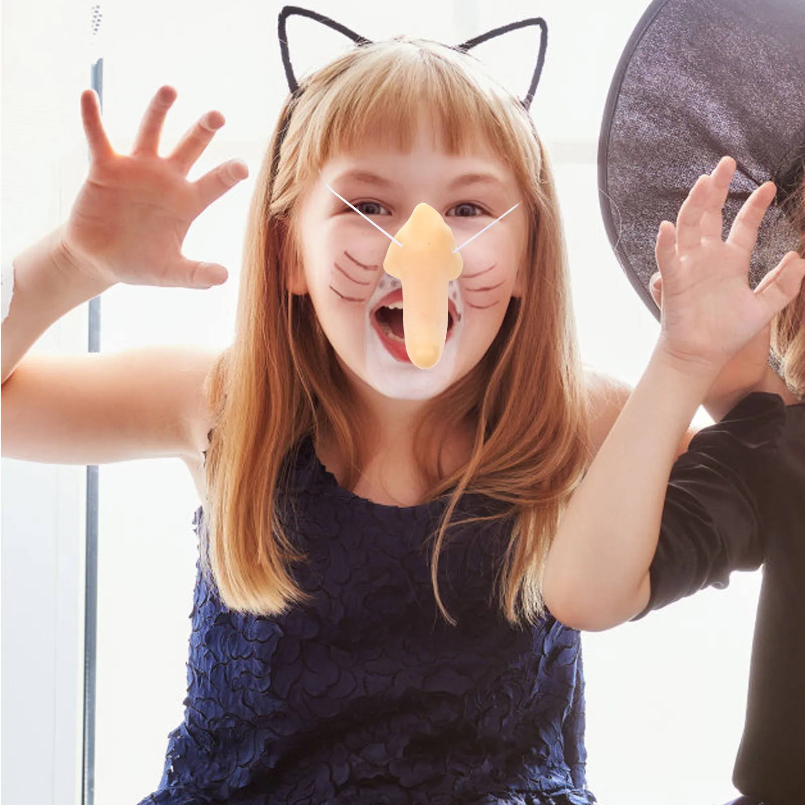 

2Pcs Long Nose Prop Halloween Cosplay Nose Party Performance Costume Props Lightweight Comfortable Wear Cosplay Supplies