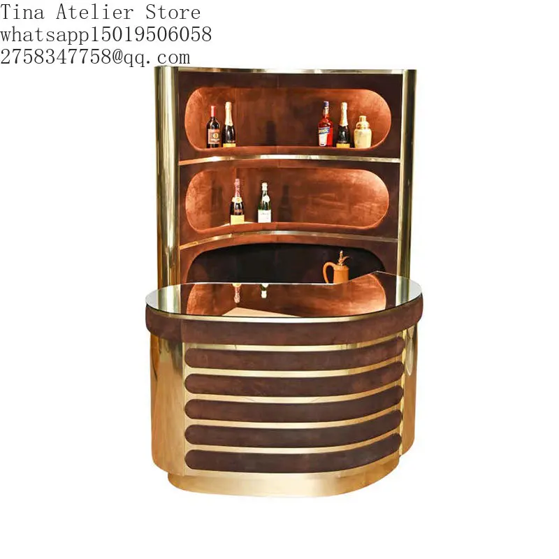 Lux=ury Contemporary Handmade Panel Wood Wine Cabinet Storage Wall Light Triangle Design Home Hotel Villa Living Room