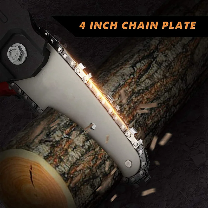 

4 Pieces 4 Inch Mini Chainsaw Guide Plate Replacement Guide Bar For 4 Inch Electric Chainsaw Parts Accessories-B61B