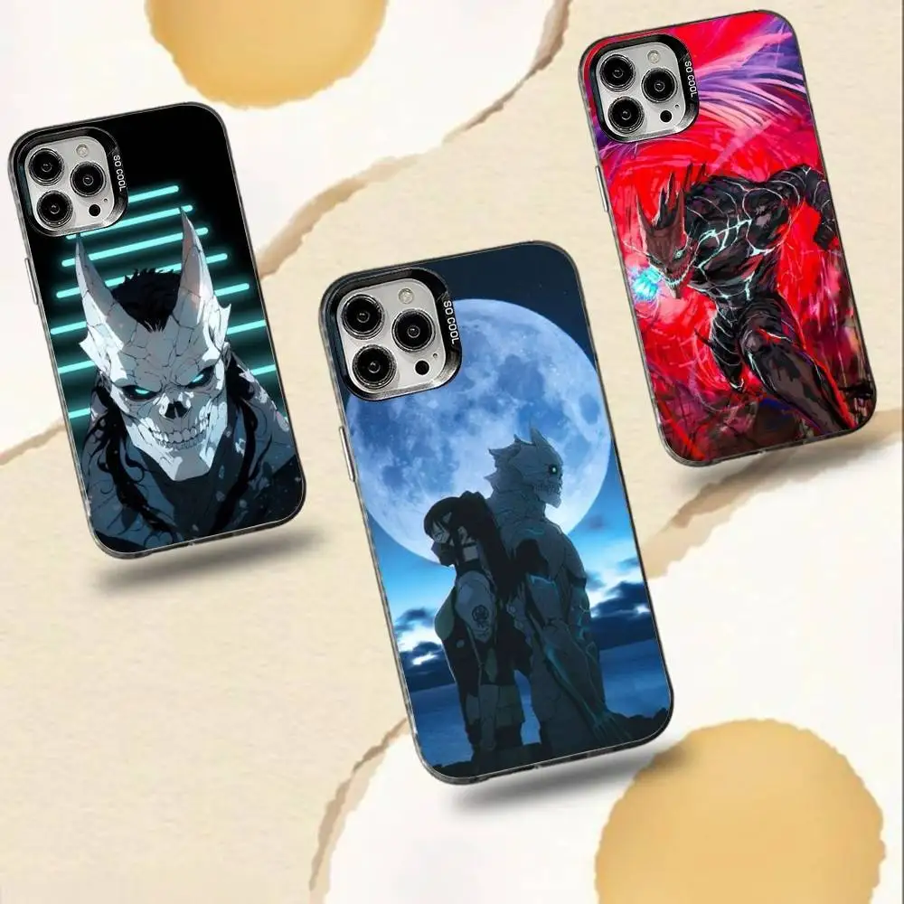 

Hot Anime K-Kaiju No. 8 Phone Case For iPhone 16,15,14,13,12,11,Pro,Max,Plus,Mini,XS,SE Anti Fall Black Matte Hard Bumper