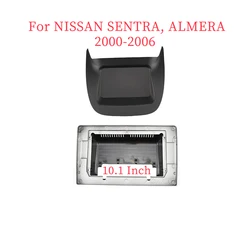 10.1 Inch Car Fascia Radio Panel for NISSAN SENTRA, ALMERA 2000-2006 Dash Kit Facia Console Bezel Adapter