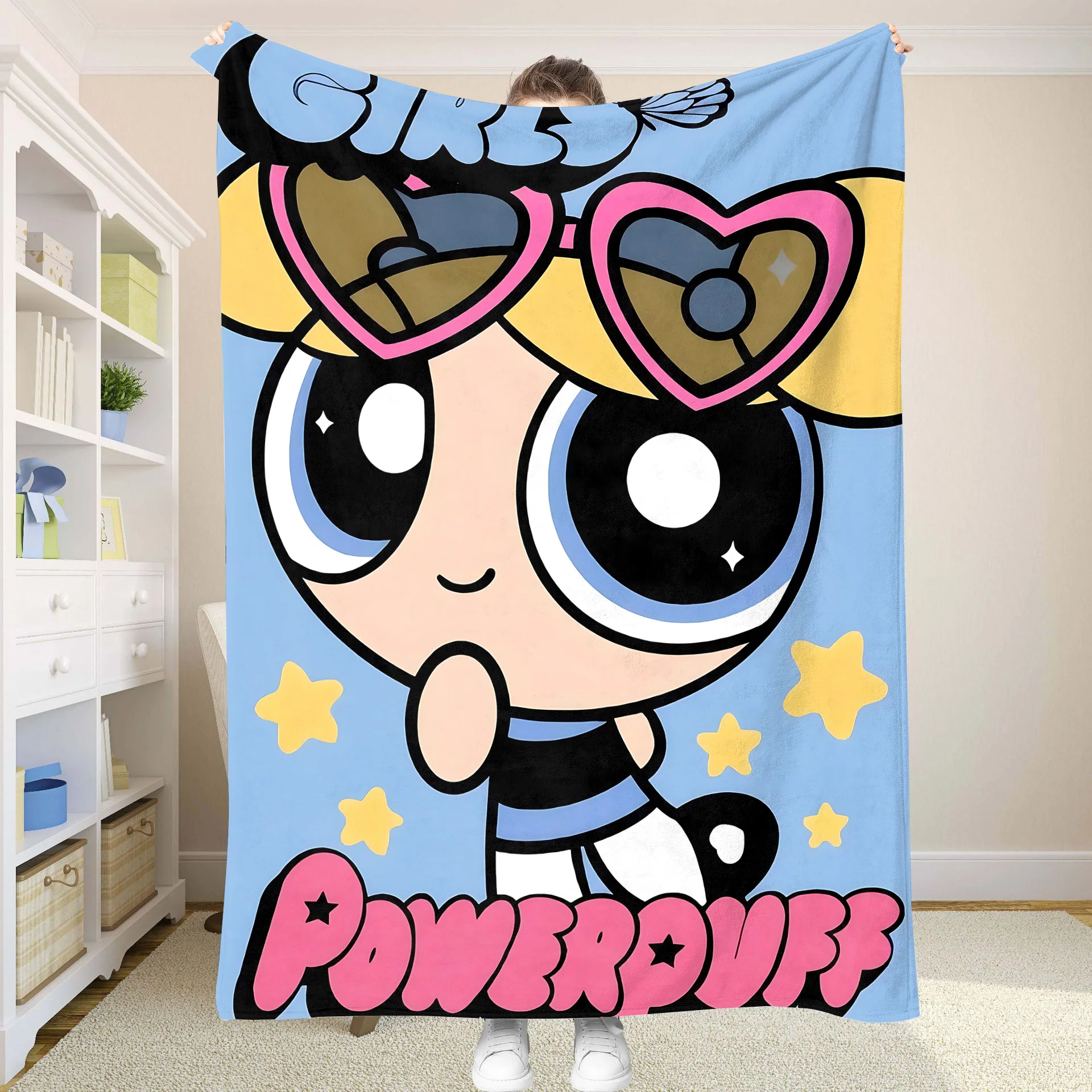 رقيق البطانيات الناعمة والمفارش قوة الفتيات بطانية سرير الصيف المعزي المفرش أنيمي ديكور المنزل قيلولة التبريد #2