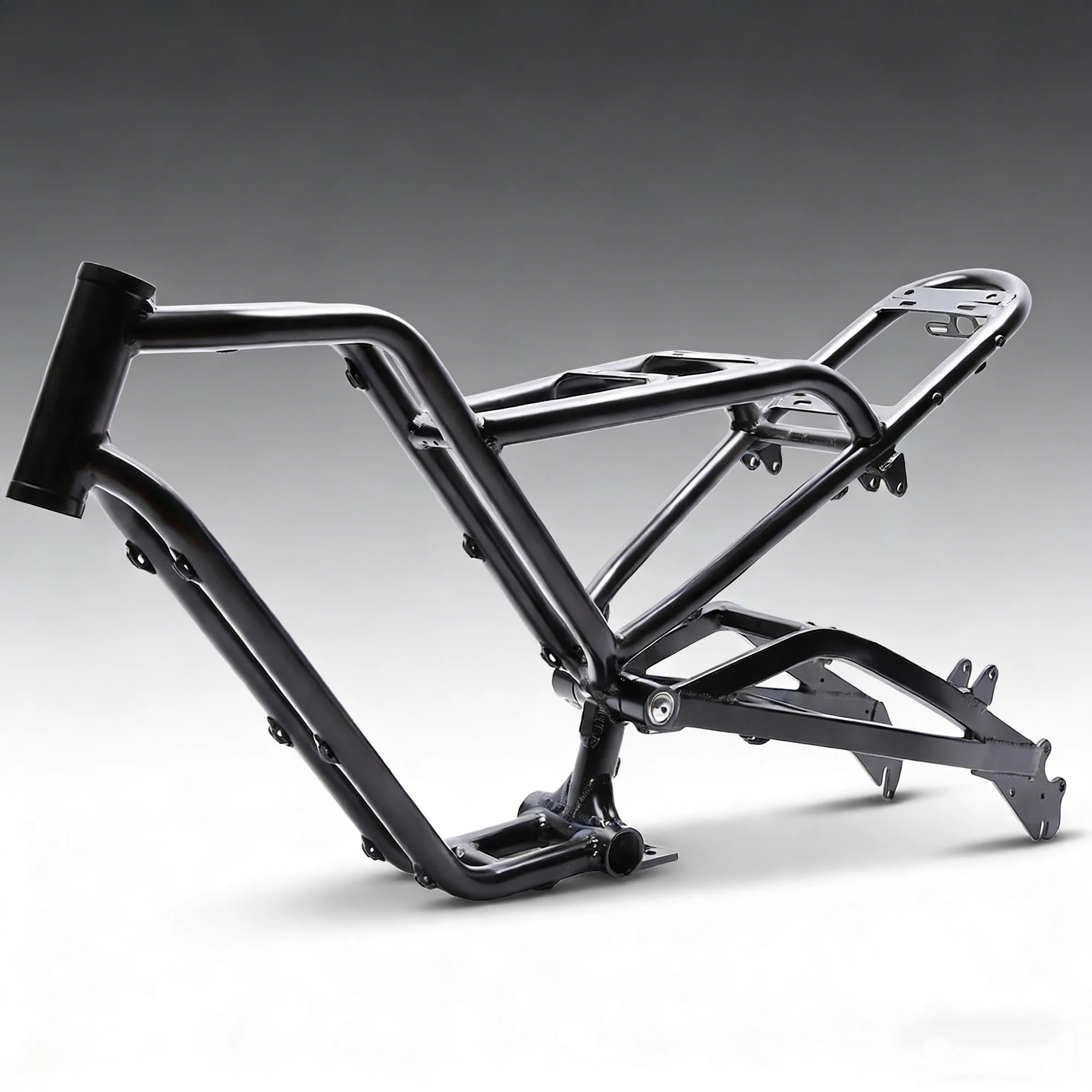 

Премиальная 20-дюймовая рама для электровелосипеда с мягким подвесом и широкими шинами, задние двойные амортизаторы, алюминиевый сплав 6061, для внедорожных электровелосипедов и снегоходов