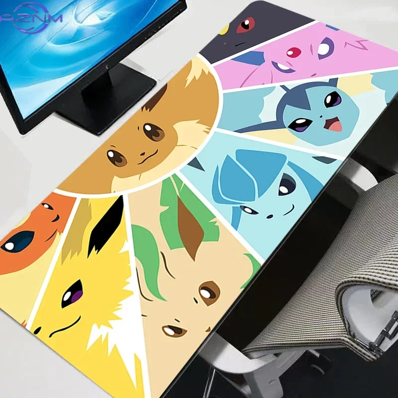 Mouse Pad Gamer Pokemon Pikachu Gengar XXL Computer Notebook Pc Mousepad Carpet Gaming Accessories Keyboard Desk Mat