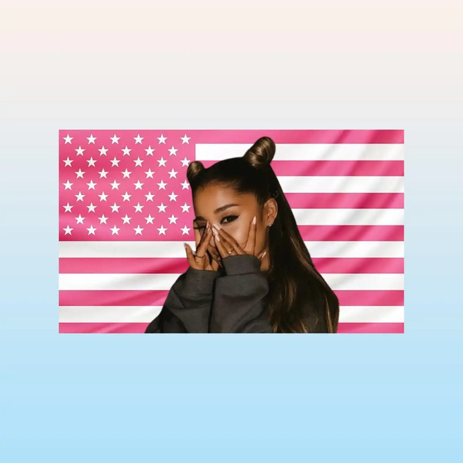 A-Ariana G-Grande Pink American Flag Flaga Decoration Garage Flags Tapestry Outdoor Decor Barber Shop Decorative Home Objects