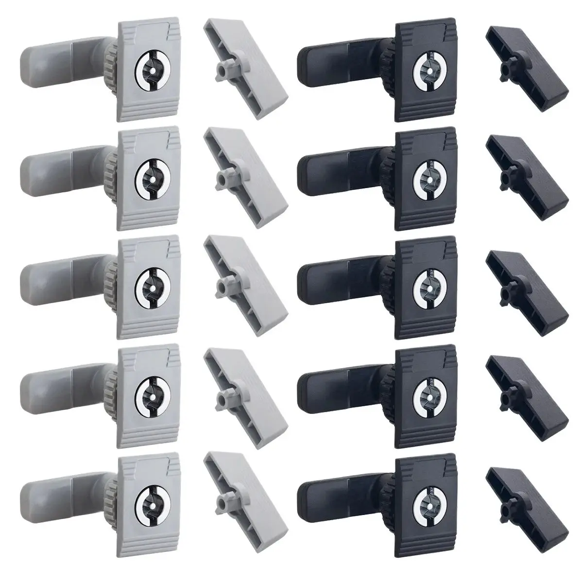 

10PCS Plastic Industrial Cam Locks Mechanical Equipment Lock Distribution Box Chassis Lock Electric Cabinet Door Lock Keys Alike