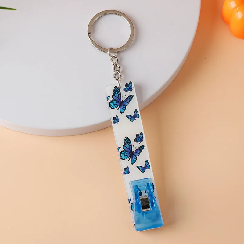 Long Nails Credit Card Puller Keychain Acrylic Card Grabber Key Chain Social Distancing Touchless Tool Multifunctional