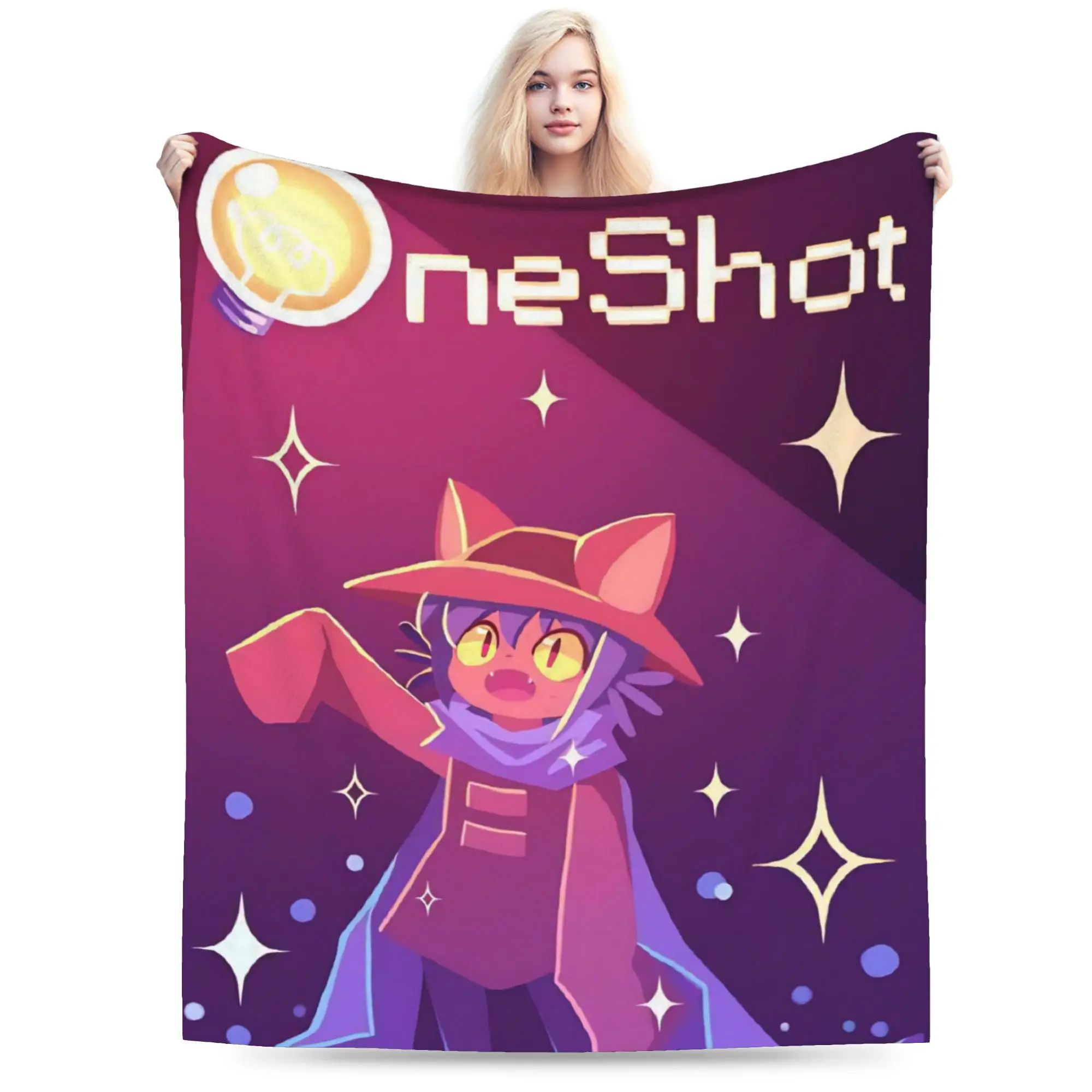 Super Soft OneShots Niko Throw Blanket Premium Fleece Flannel Lightweight  Bed Blanket Super Cozy Blankets All Season Use