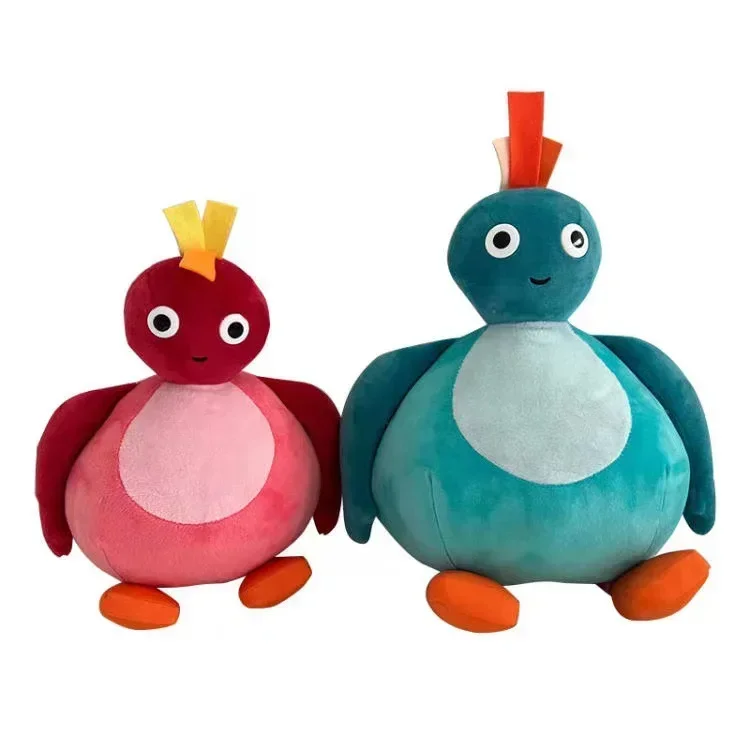 Animasi 5 buah Twirlywoos Great bighao & Chick mainan lembut mewah & Toodloo & Cbeebies hadiah ulang tahun untuk anak-anak