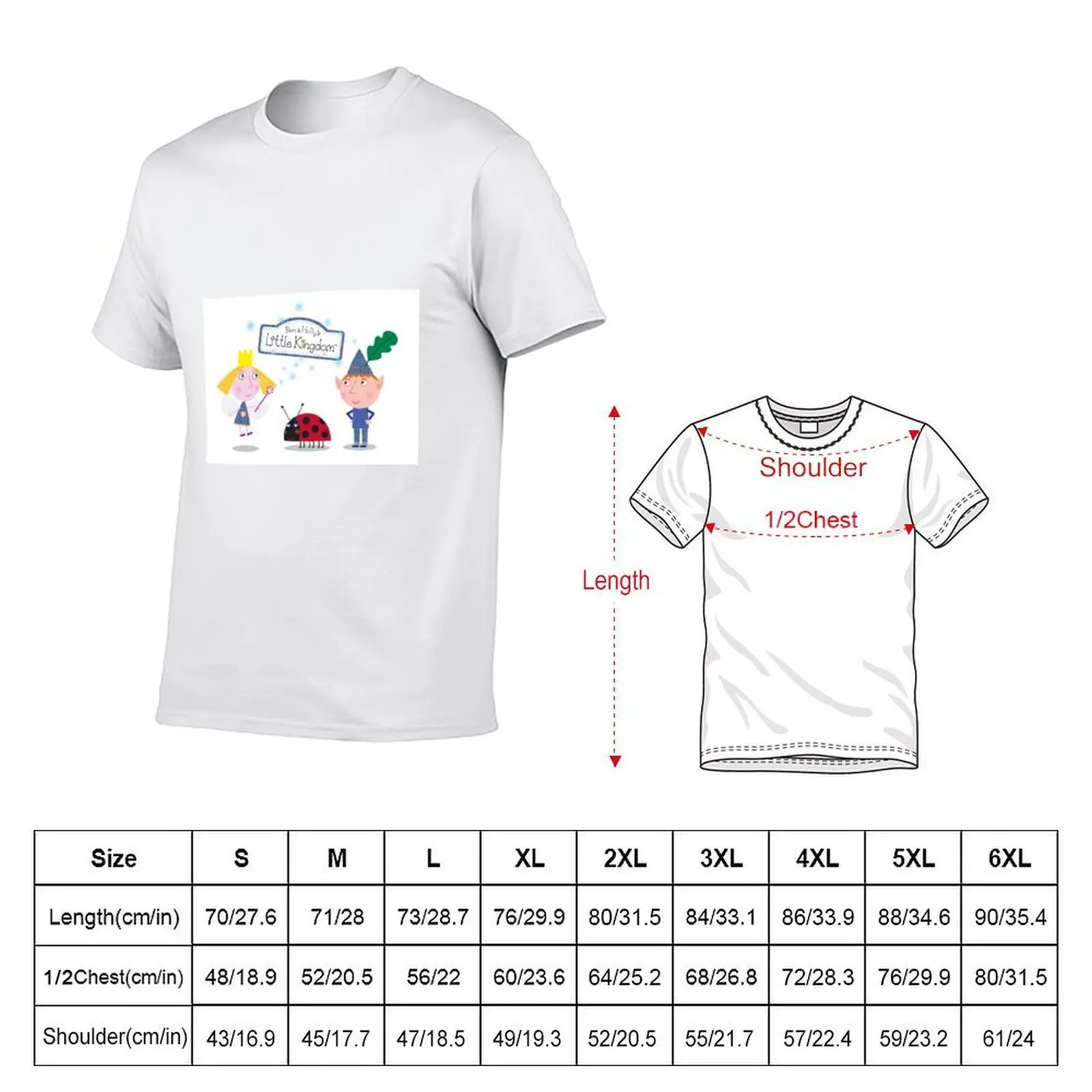 Ben and Holly T-Shirt mens graphic t shirts man t shirt designer t shirts for man cotton funny T-shirt