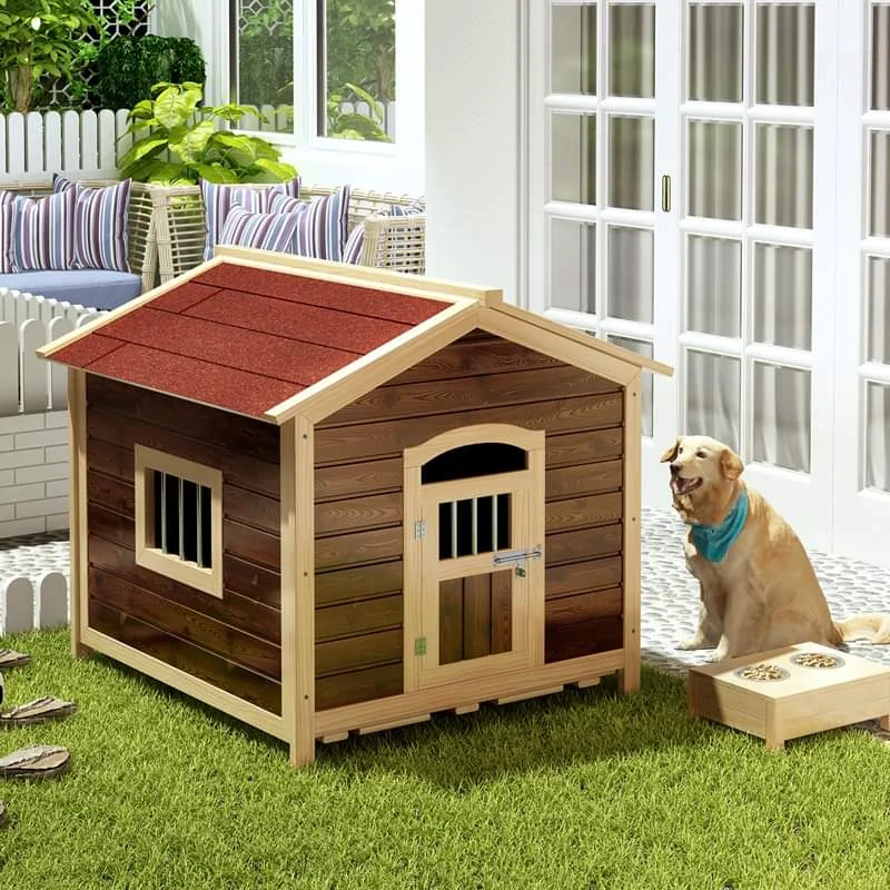 

Pet Cages Wooden Outdoor Large Size Dog Houses For Pet Lovers