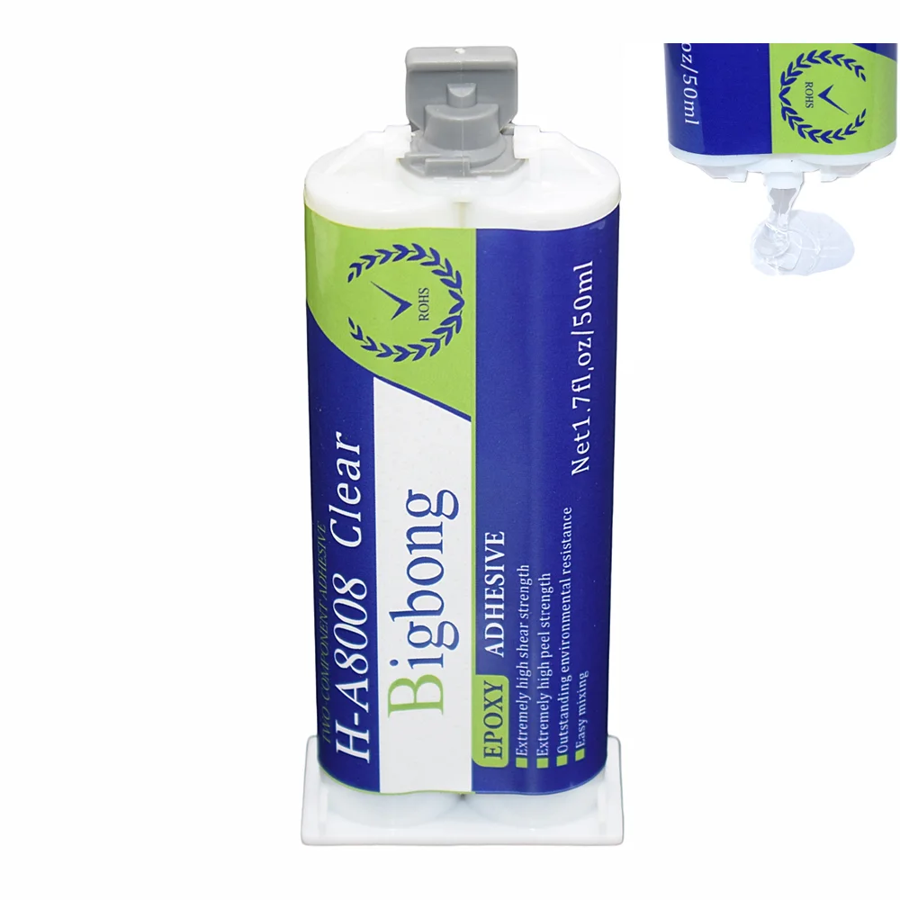 

Epoxy Resin Glue Adhesive 50ml Transparent AB Glue 1:1 Two-Component Structural Strong Adhesive Repair Jewelry Craft Liquid Glue