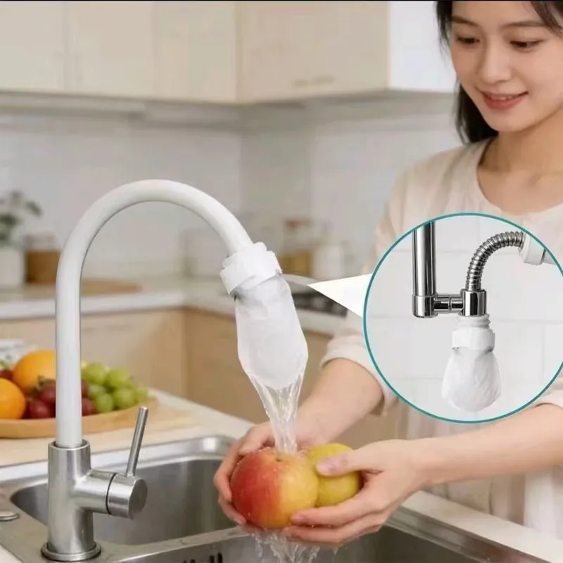 Disposable Faucet Filter Cotton Thickened Filter Cotton Bag Faucet Anti-splash Water Filter Sediment Rust Impurities