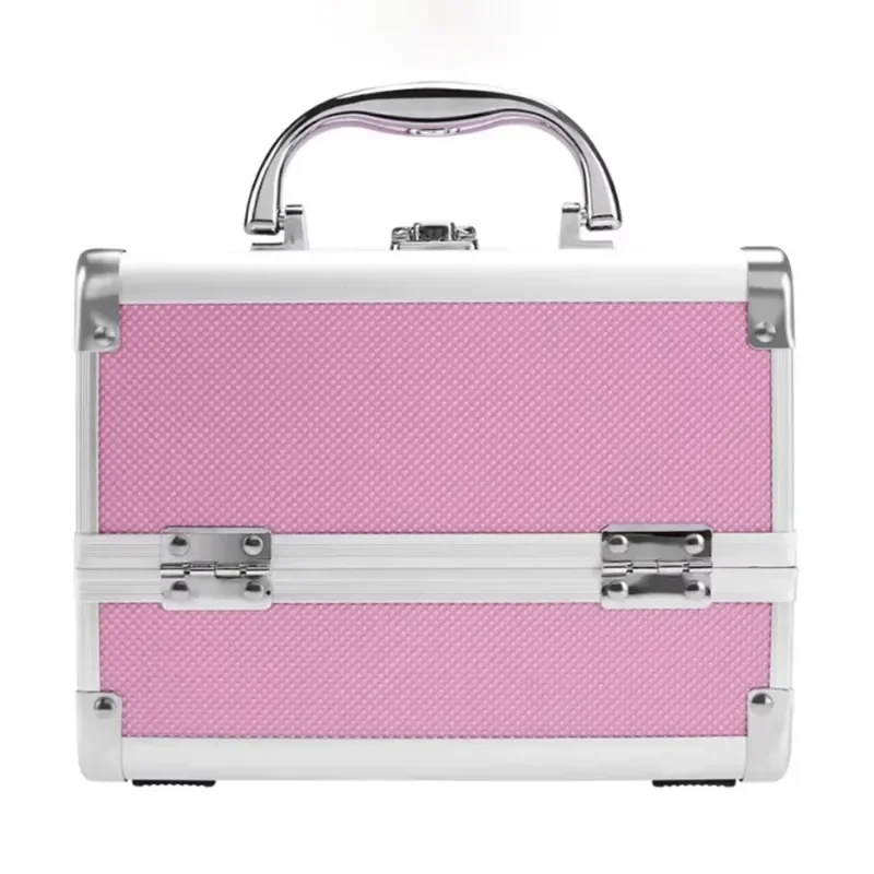Custom Logo Aluminum Cosmetic Storage Case with Locking System Adjustable Organizer for Nail Teeth Whitening Training