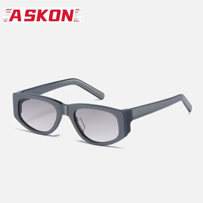 Big Size Cool Acetate Black Sunglasses Man Cat Eye Classic Fashion UV400 Outdoor Eyeglasses Men Eyewear Travel Popular Handcraft