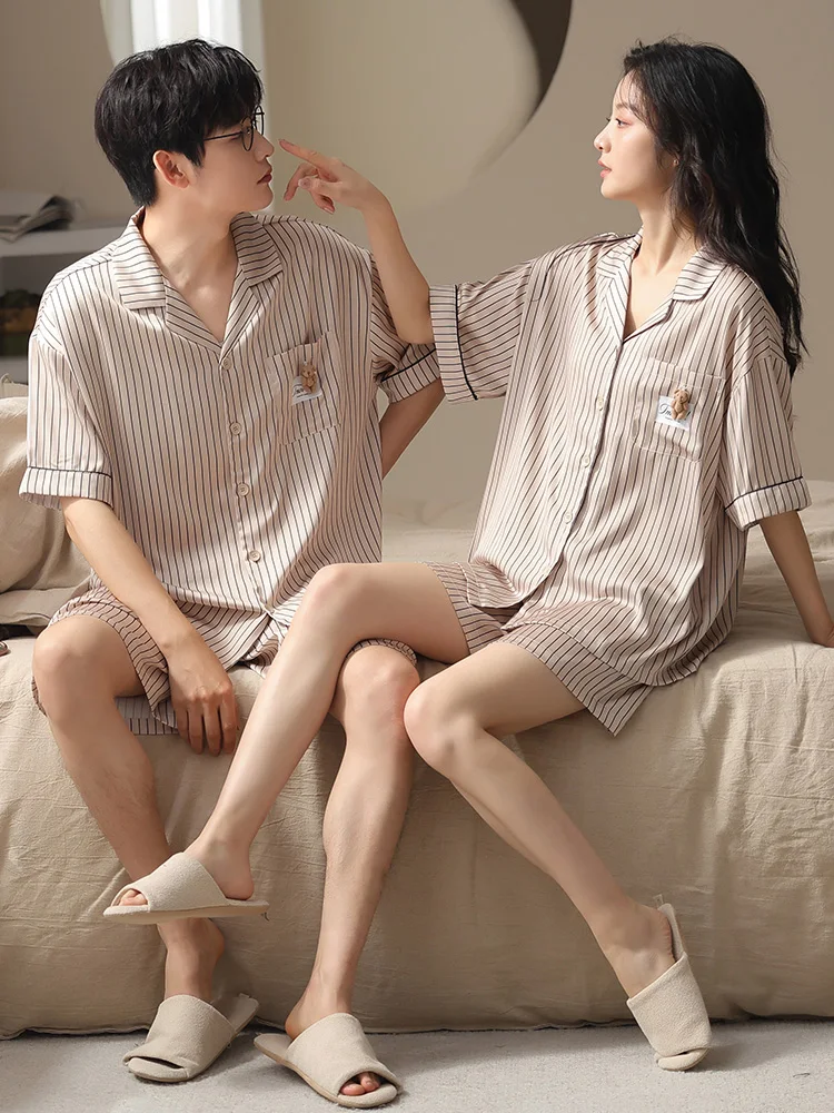 conjunto-de-ropa-de-casa-de-seda-helada-de-verano-para-parejas-camiseta-de-manga-corta-y-pantalones-cortos-con-lindos-rayas-ropa-de-casa-de-seda-para-hombre-conjunto-a-juego-para-amantes