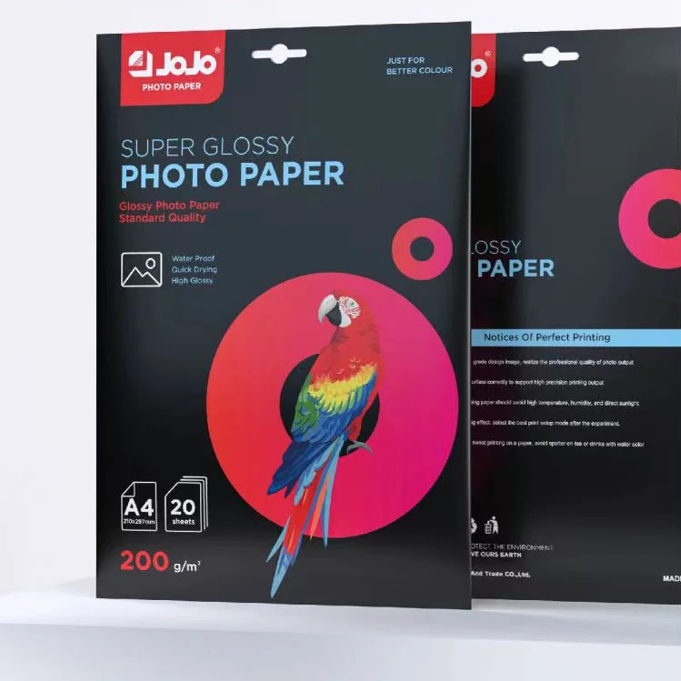 JOJO China Manufacturer Waterproof 200g High Gloss Single-side Photo Paper