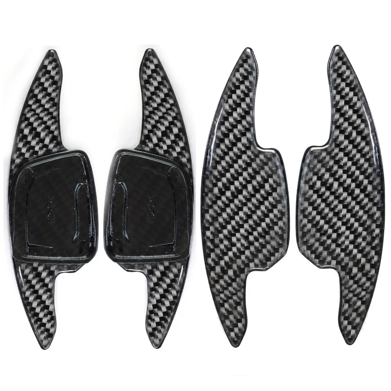 Carbon Fibre Steering Wheel DSG Shift Paddle Interior Accessories For Audi A3 A4 A6 A8 Q5 Q7 8Y B8B9C7C8 D5 80A 4M 2019~2022 RS