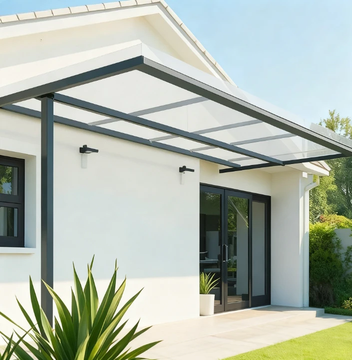 Aluminum Alloy Canopy, Villa Terrace Outdoor Shading, Rainproof Endurance Board Canopy, Courtyard Balcony Shade Customization