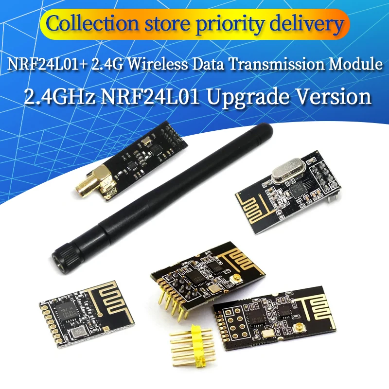 NRF24L01+ 2.4G Wireless Data Transmission Module 2.4GHz NRF24L01 Upgrade Version NRF24L01+PA+LNA 1000 Meters For Arduino