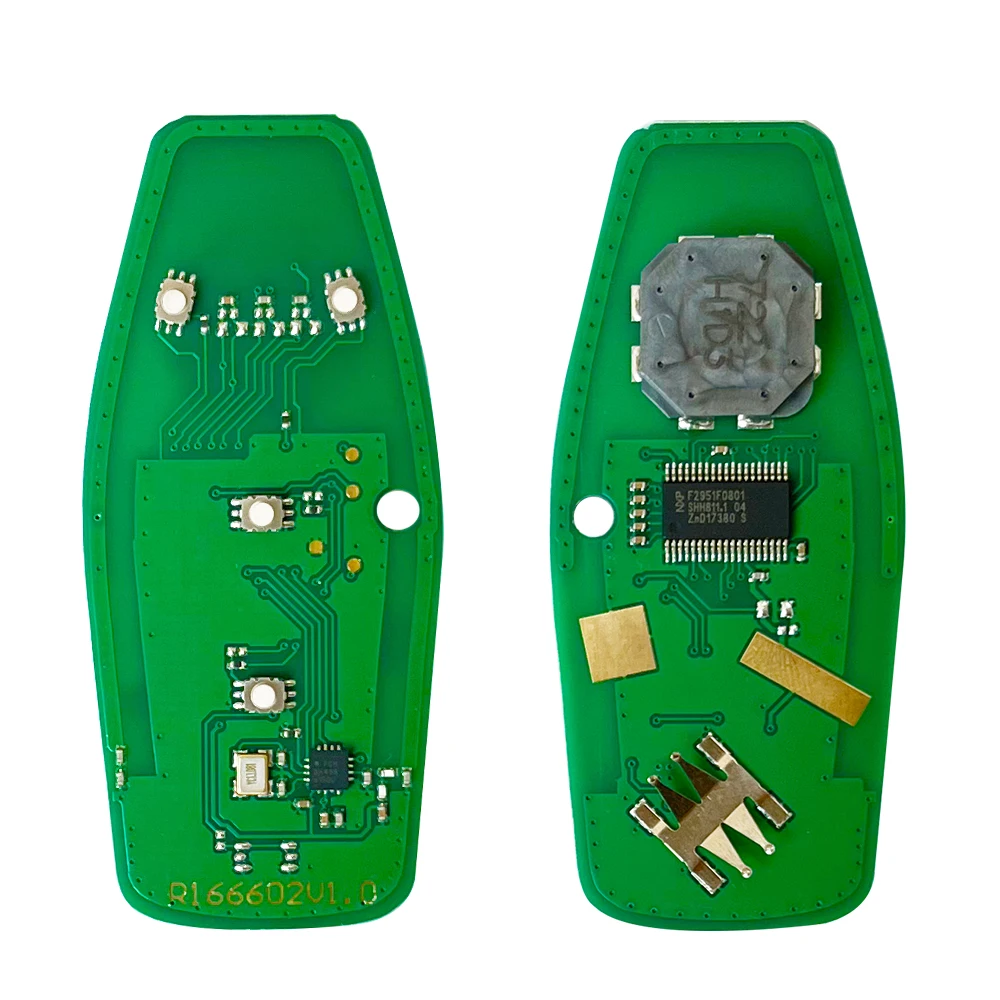 XNRKEY-mando a distancia inteligente para Ford, mando a distancia de 4 botones ID49 de 315/433/868Mhz para Ford Mondeo Explorer Mustang Focus Fusion