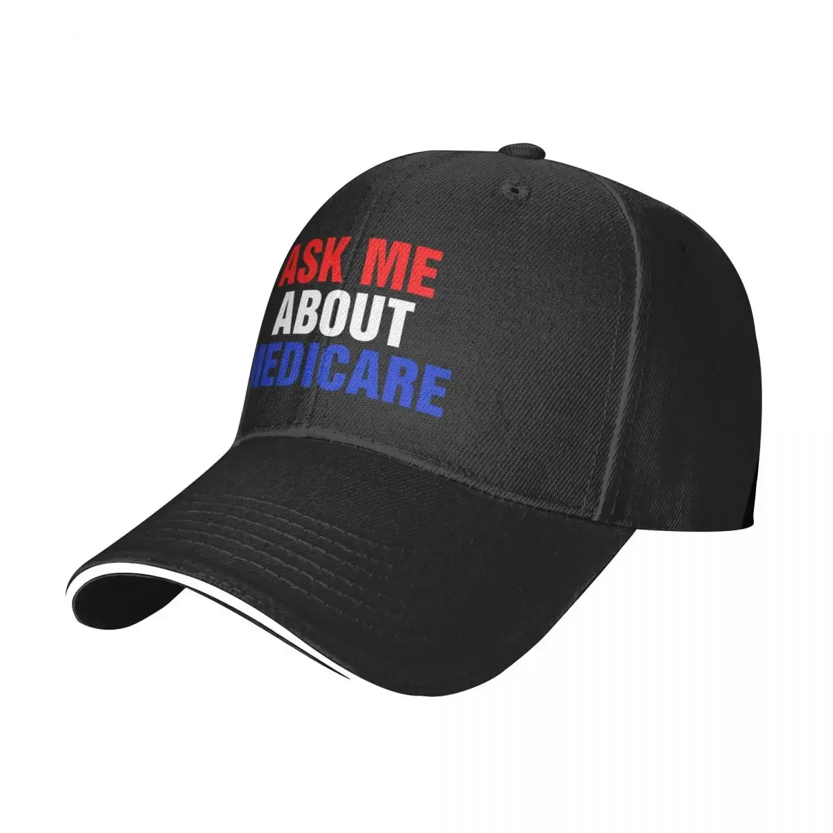 New ask me about medicare Baseball Cap fishing hat Snap Back Hat Women's Hats 2023 Men's