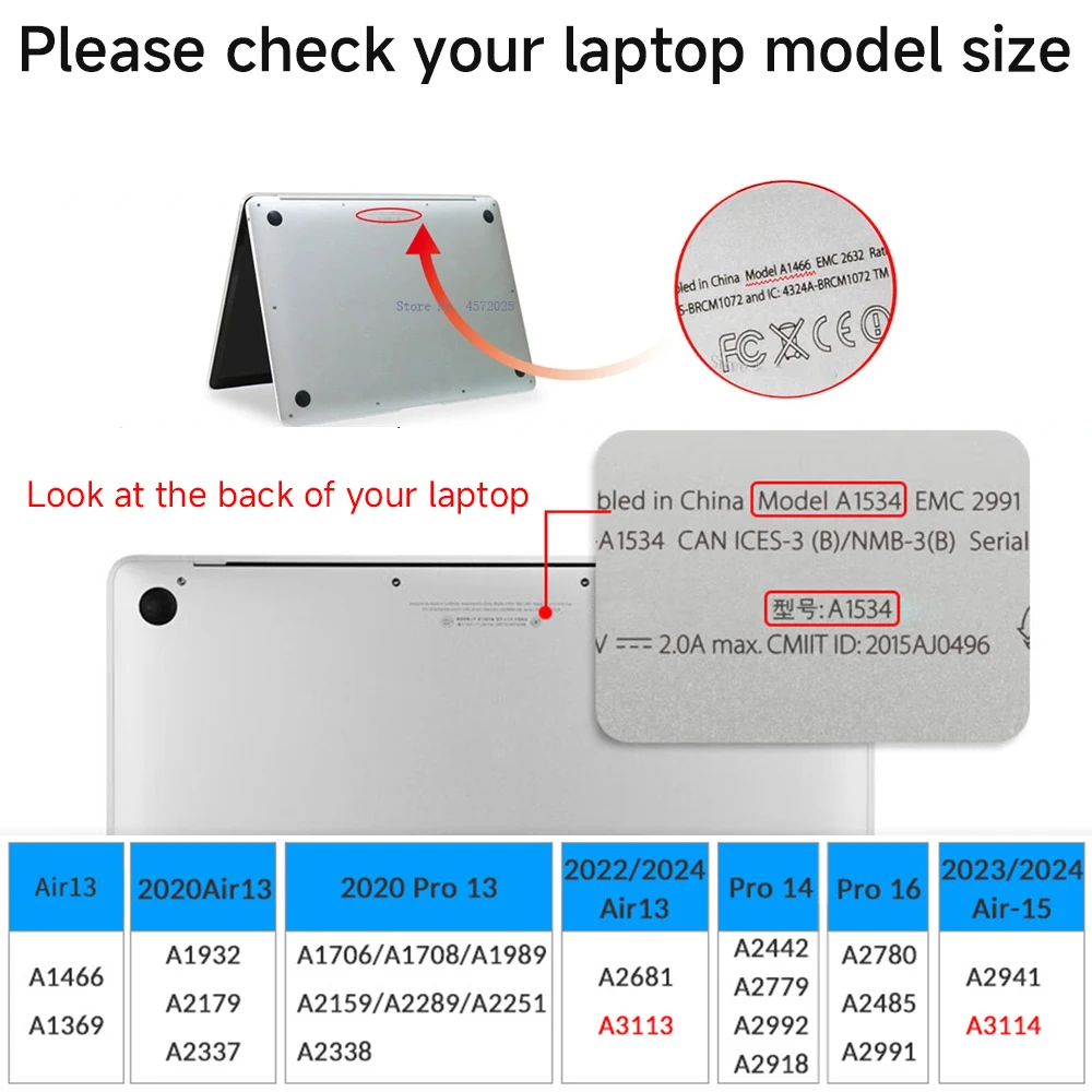 For MacBook Case for MacBook Pro 14 Air 13 M1 M2 M3 Air 15.3 13.6 Pro 13 Cover Leaves no Fingerprints for MacBook Accessories