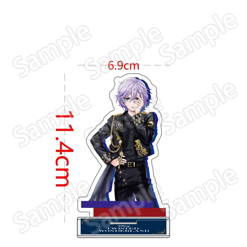 Anime Twisted Wonderland Acryl-Ständer Schlüsselanhänger 10-15cm Spiel Malleus Riddle Azul Idia Vil Leona Schreibtisch-Deko Sammlerstück Fan-Geschenk