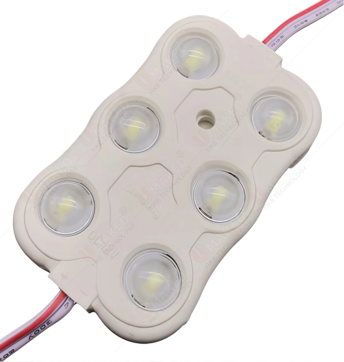 20pcs 68x42mm 2835 Injection Waterproof LED Module Light Strip 3W Power White led Decorative Tape Light advertising light lamp