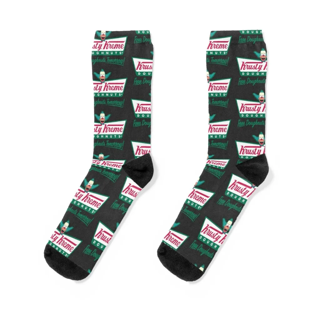 

Krusty Kreme Doughnuts Socks men cotton high quality sports stockings anti slip football Socks Female Men's