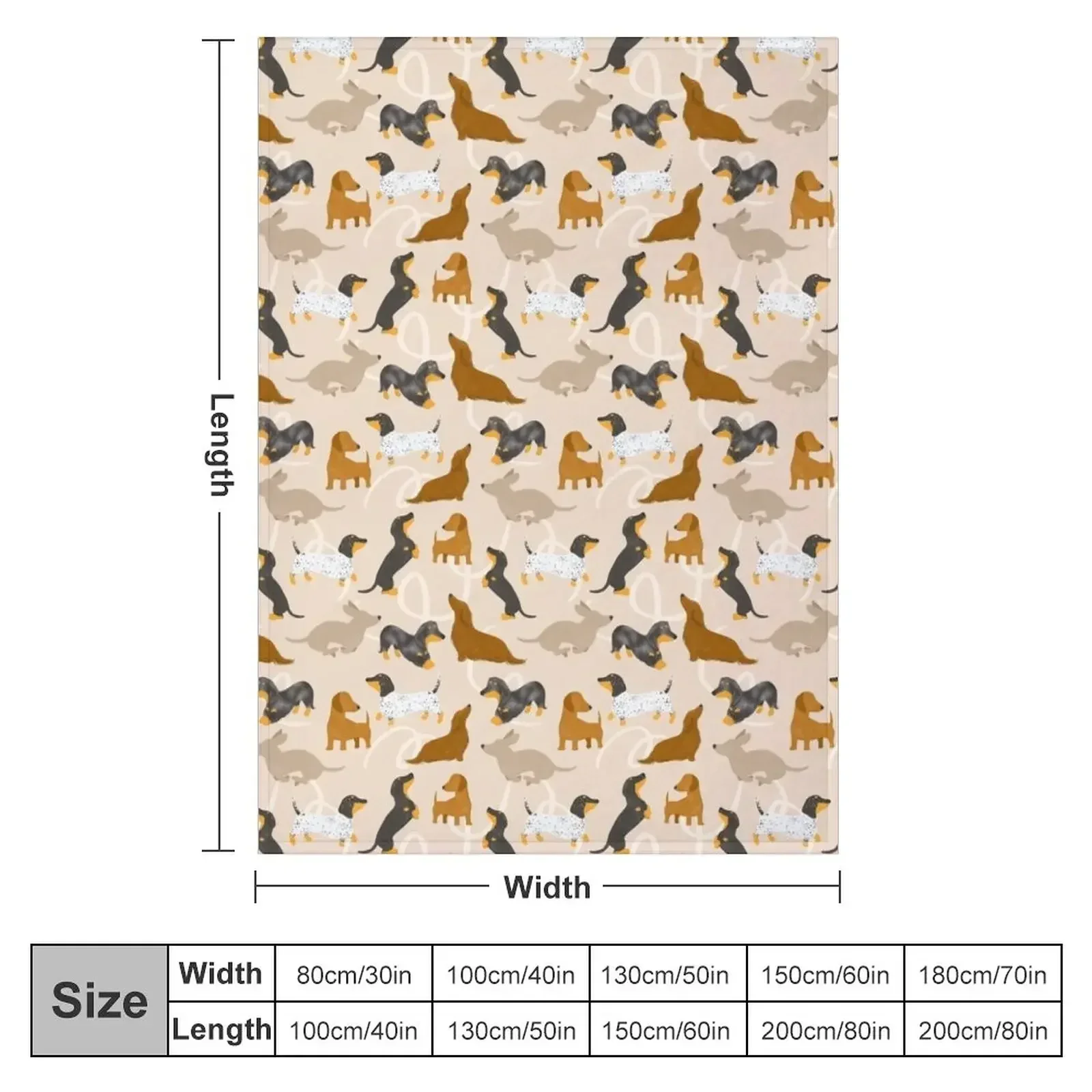 Dachshund Playground Throw Blanket Comforter Summer Tourist Stuffeds warm for winter Thins Blankets
