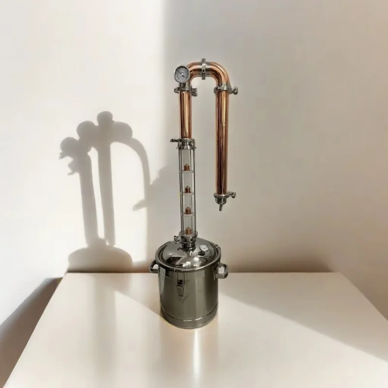 Hot Sale 2in Bubble Plate Glass Column Copper Still for Home Distiller
