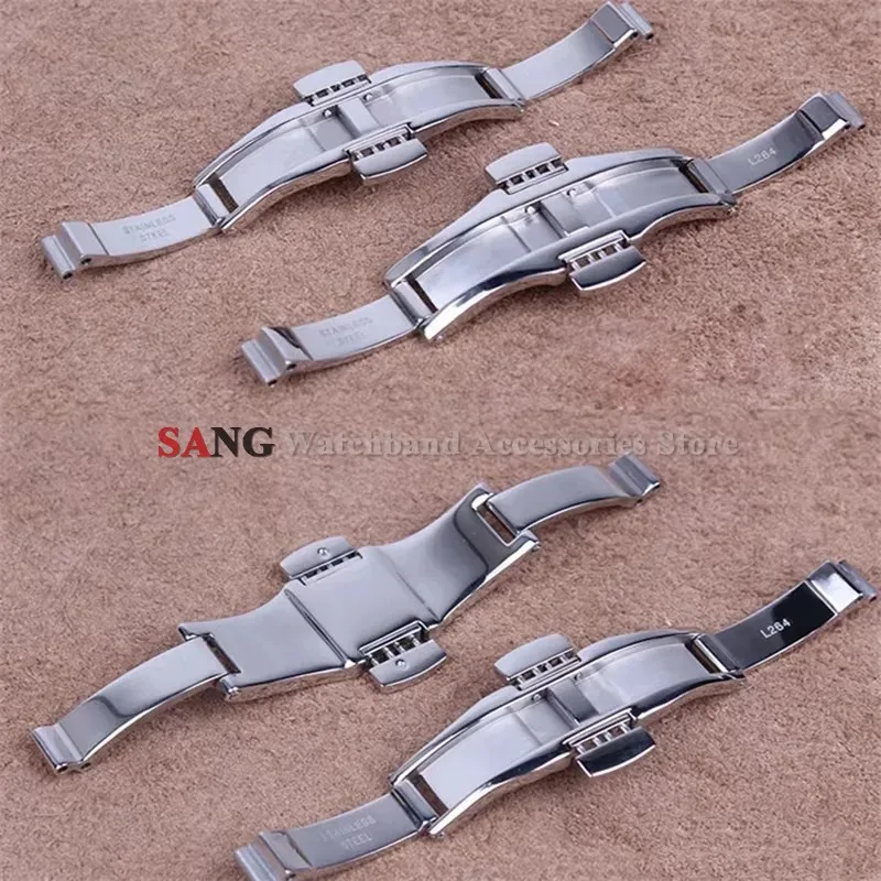 Butterfly Clasp for Tissot T1853 Watch Band Buckle Deployment Stainless Steel Watch Strap Button Metal Silver Buckle Accessories