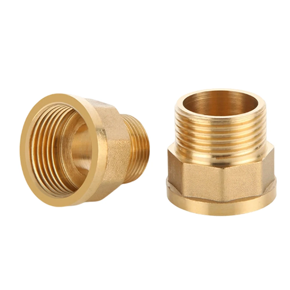1 inch to 1/2 inch Brass Reducer Fitting for Use with For garden Hose Timers Sprinkler Controllers and Drip Systems